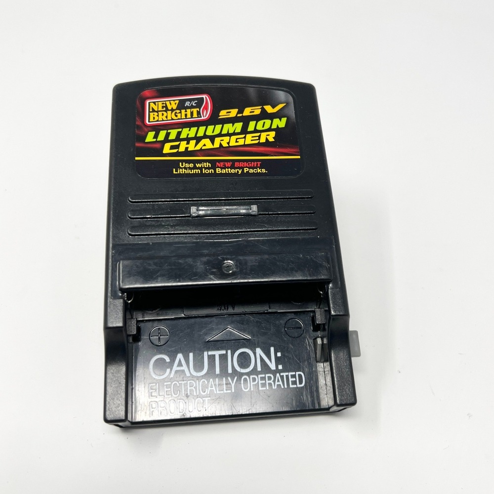 New Bright 9.6V Lithium Ion Battery Charger for RC Vehicles Black Wall Plug